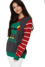 Load image into Gallery viewer, Unisex Novelty Retro Knitted Joker Christmas Jumper
