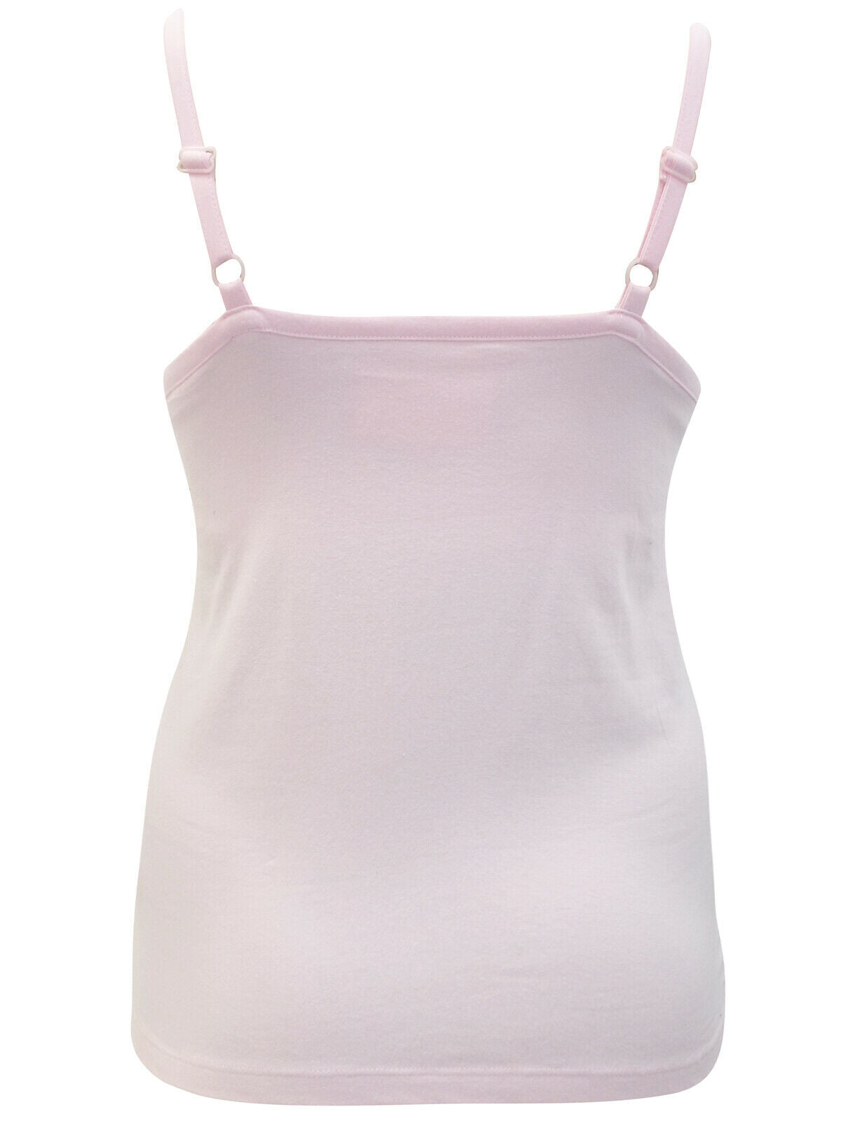 Ladies Pink Strappy Secret Support Adjustable Strap Cami Vest Top