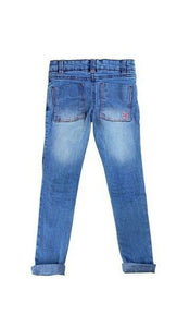 Penguin Light Blue Crinkle Effect Slim Fit Denim Jeans