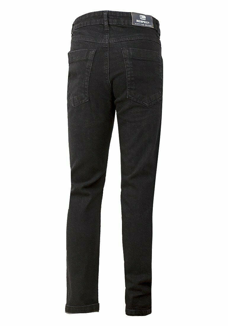Boys Respect Black Wash Slim Fit Denim Jeans