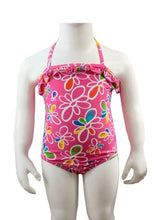Load image into Gallery viewer, Girls Knot So Bad Floral Print Multi Swimming Costume
