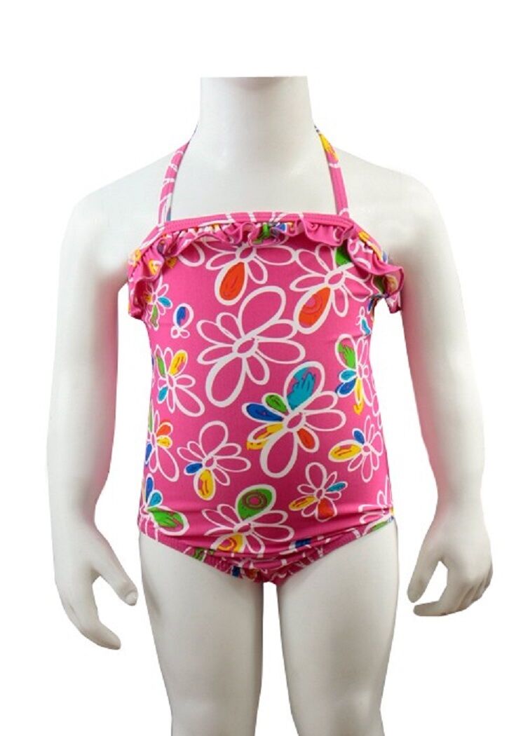 Girls Knot So Bad Floral Print Multi Swimming Costume