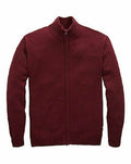 Girls Boys Teen Unisex Burgundy High Neck Cardigan