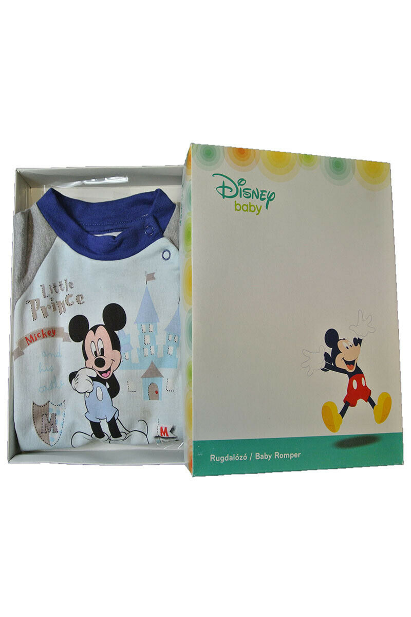 Navy Multi Disney Mickey Mouse Sleepsuit Boxed Gift