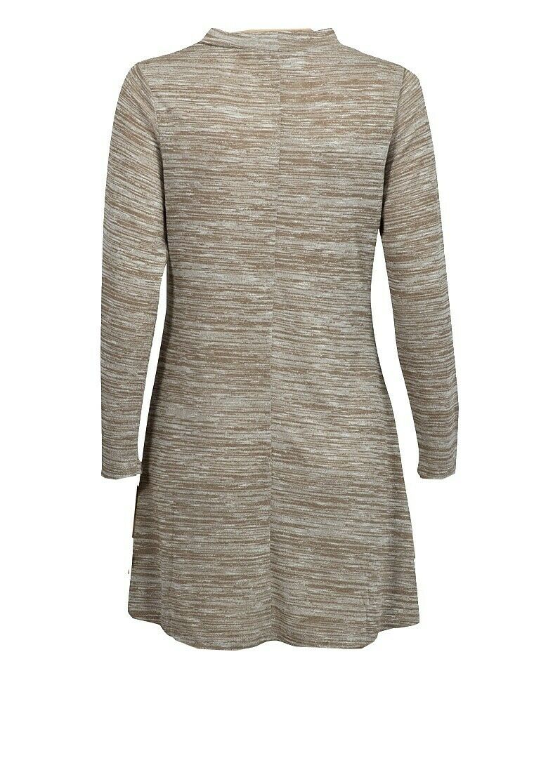 Beige Epilogue High Neck Lighty Knitted Top Dress