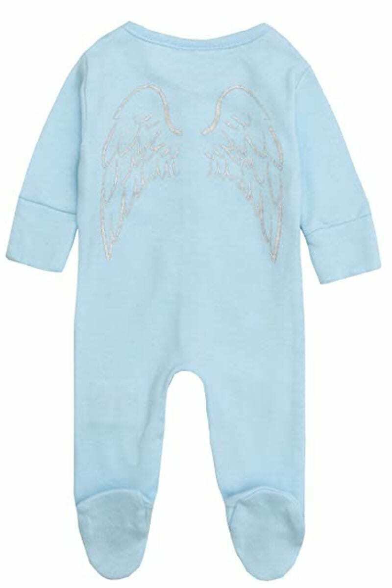 Blue Little Angel Pure Cotton Romper Sleepsuit