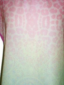 Pink Multi Leopard Print Plain Back Sleeveless Top
