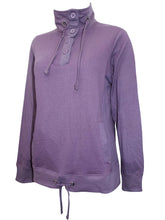 Load image into Gallery viewer, Purple Cotton Rich Funnel Neck Top
