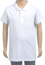 Load image into Gallery viewer, White Minoti Cotton Short Sleeve School Plain Polo Shirt
