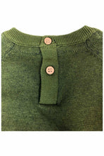 Load image into Gallery viewer, Boys Khaki Green Ribbed Cotton Knitted Car Jumper
