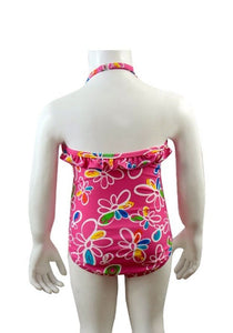 Girls Knot So Bad Floral Print Multi Swimming Costume