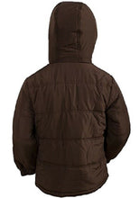 Load image into Gallery viewer, Elfin Dolls Brown Puffa Hooded Winter Coat
