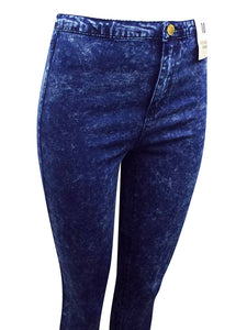 Blue Premium Wash High Waist Skinny Jeans