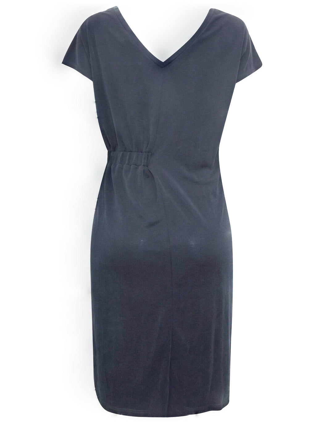 Charcoal Modal Blend Asymmetric Hem Dress