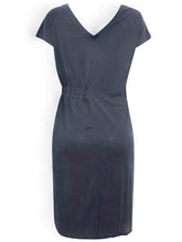 Load image into Gallery viewer, Charcoal Modal Blend Asymmetric Hem Dress
