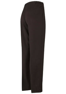 Brown Side Elasticated Waist Comfort Fit Trouser