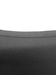 Black Plain Cotton Strappy Vest Sleeveless Camisole Top