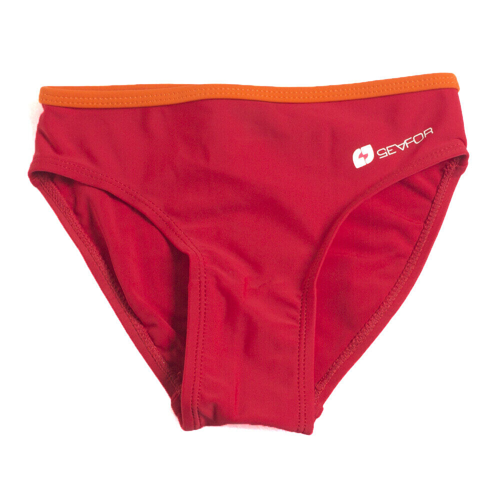 Girls Red Seafore Bikini Tankini Back Racer Top & Bottom 2pce Swimsuit