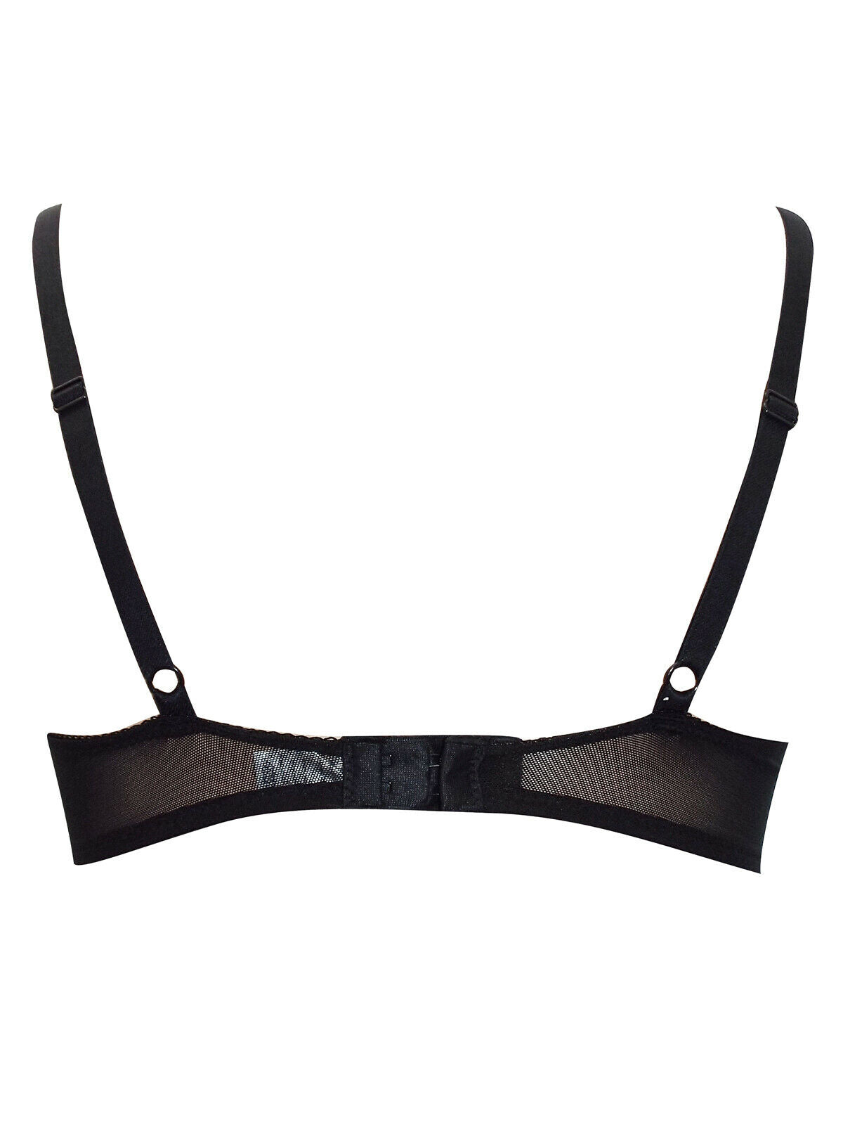 Black All Over Lace Underwired Support Full Cup Bra.