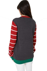 Unisex Novelty Retro Knitted Joker Christmas Jumper