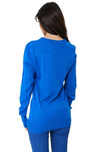 Load image into Gallery viewer, Unisex Blue Multi Ugly Knittted Dog Penguin jumper
