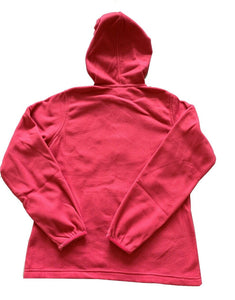 Pink Zipped Longsleeve Soft Fleece Hoodie
