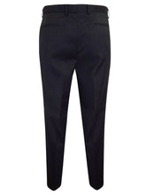 Load image into Gallery viewer, Black Slim Fit Flat Front Smart Suit Trouser
