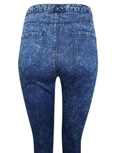 Load image into Gallery viewer, Blue Premium Wash High Waist Skinny Jeans
