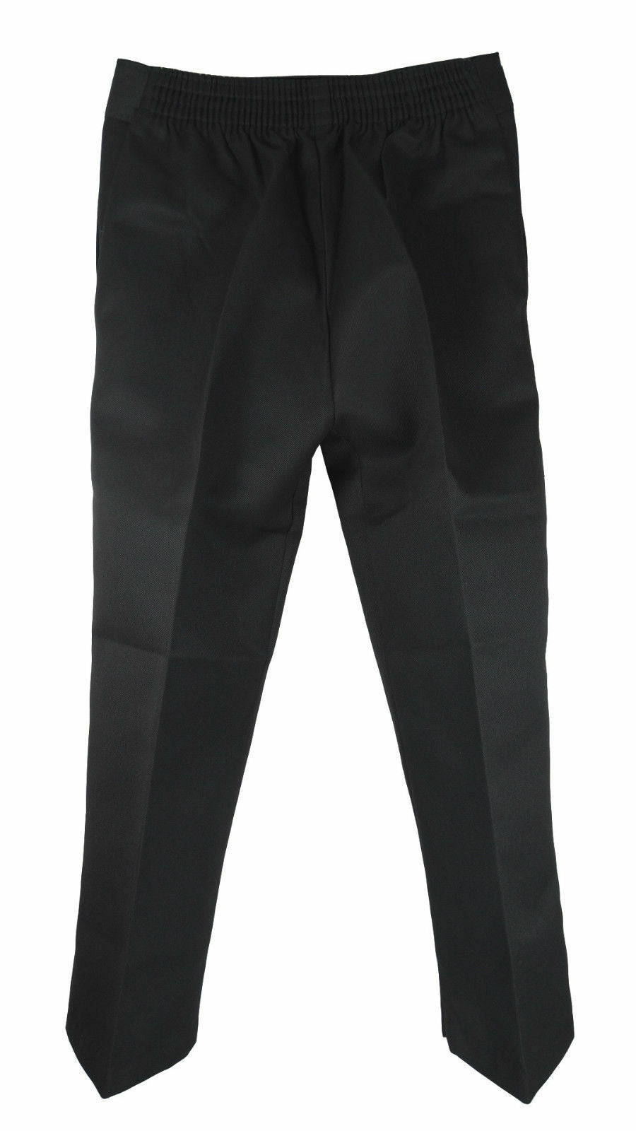 Boys Pull Up Back Half Elasticated Waist Teflon School Trouser