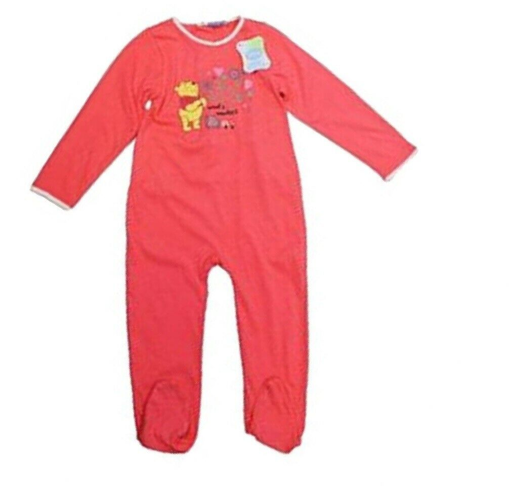Peach Disney Cotton Sleepsuit