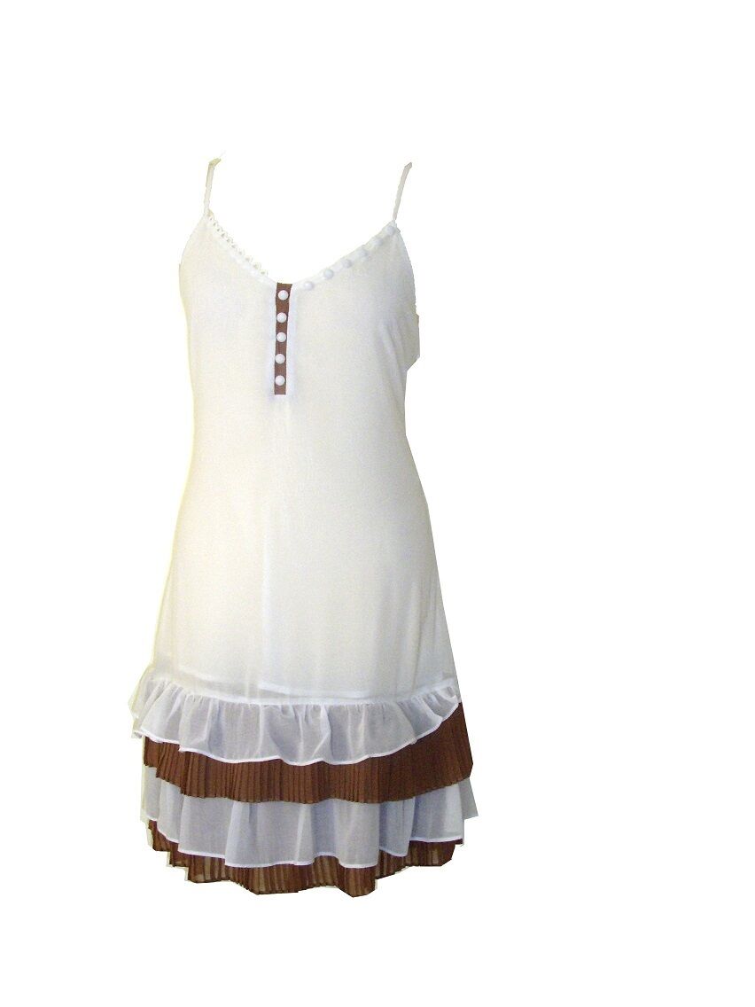 Beige Chiffon Strappy Dress