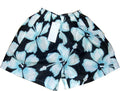Boys Blue White Multi Floral Swimming Shorts