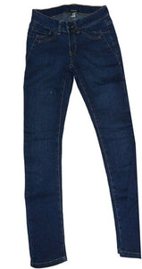 Blue Skinny Fit Stretchy Straight Leg Denim Jeans