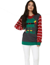 Load image into Gallery viewer, Unisex Novelty Retro Knitted Joker Christmas Jumper
