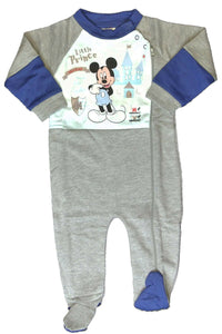 Grey Multi Disney Mickey Mouse Sleepsuit Boxed Gift