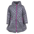 Girls Penelope Mac Grey Polka Dot Coat