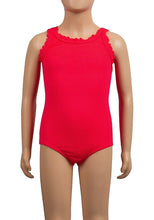 Load image into Gallery viewer, Girls Minoti Neon Pink Textured Honey Comb Design Swimming Costume

