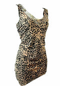 Mink & Black Leopard Print Embellished Top