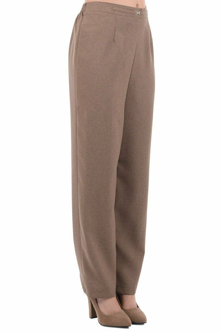 Smart Brown Elasticated Waist Comfort Fit Trouser
