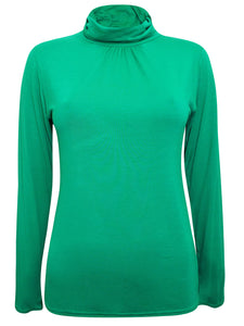 Turtle Neck Long Sleeve Roll Neck Top