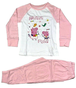Girls White Official Peppa Pig Pyjamas