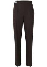 Load image into Gallery viewer, Brown Side Elasticated Waist Comfort Fit Trouser
