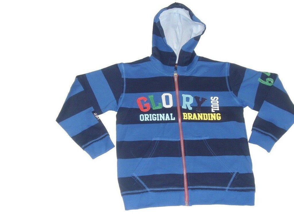 Boys Soul & Glory Blue Multi Hoody Sweatshirt