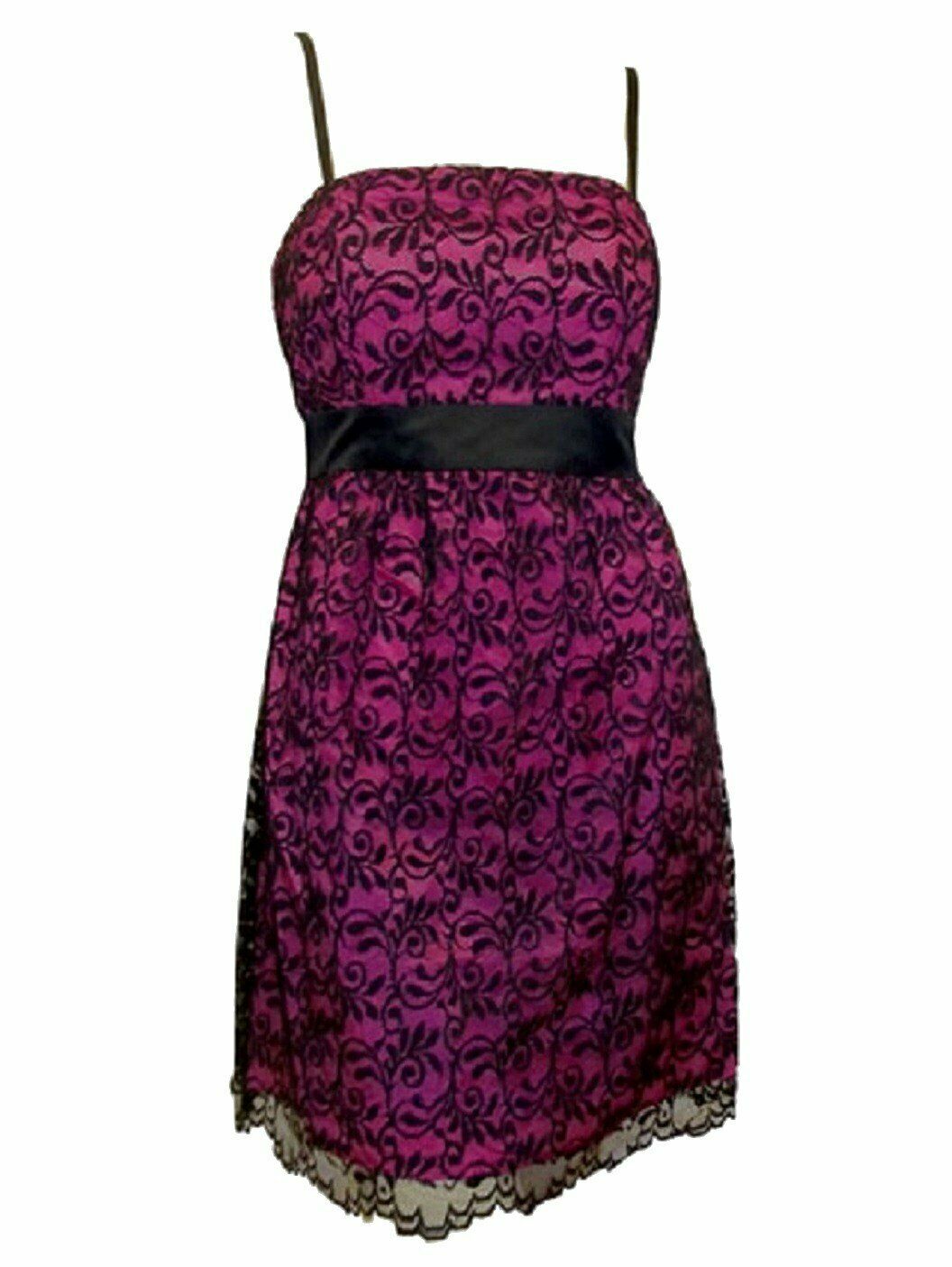 Black Floral Lace Bustier Body Fitting Boobtube Dress