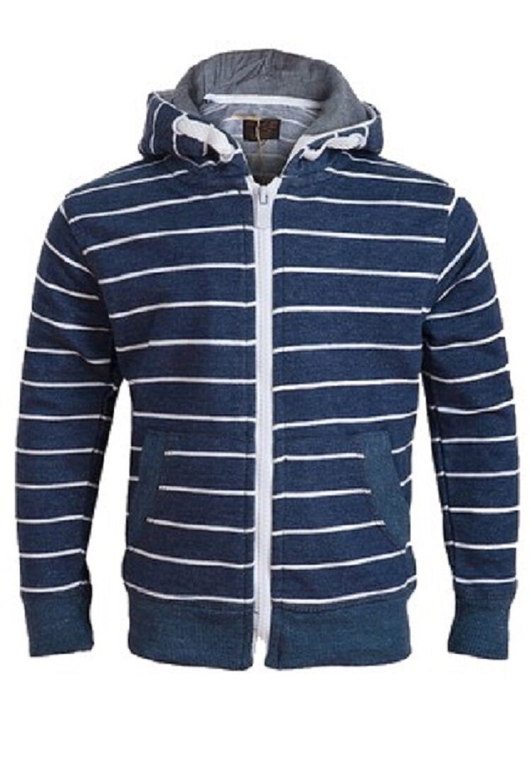 Boys Soul & Glory Blue & White Stripe Hoody