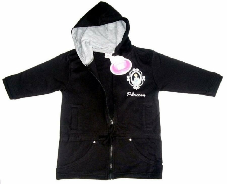 Black Disney Princess Hooded Cardigan