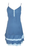 Teal Chiffon Strappy Dress