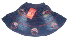 Load image into Gallery viewer, Girl Frill Blue Elasticated Waist Denim Skirt
