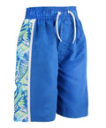 Boys Bold Blue Pannel Shorts Cargo Bay Beach Summer Swimming