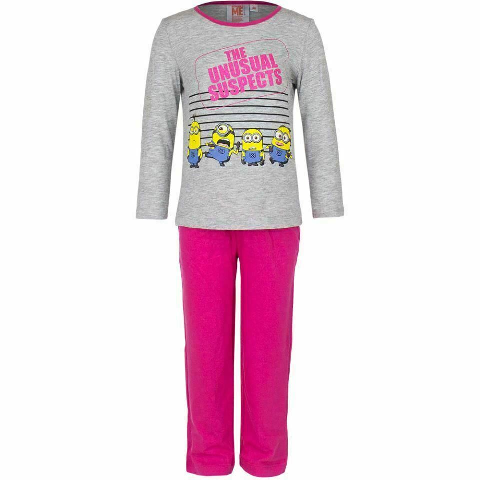 Grey & Pink Minions 'Usual Suspects'  Pyjamas Set
